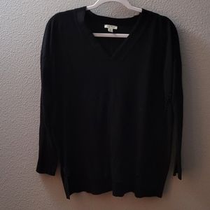 Black braided sweater